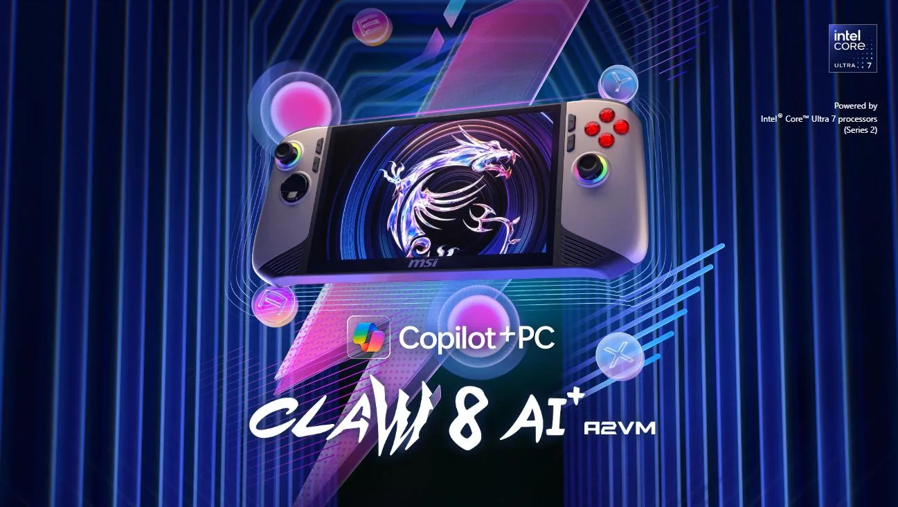 Máy chơi game cầm tay MSI Claw 8 AI+ (A2VM-079VN) 1