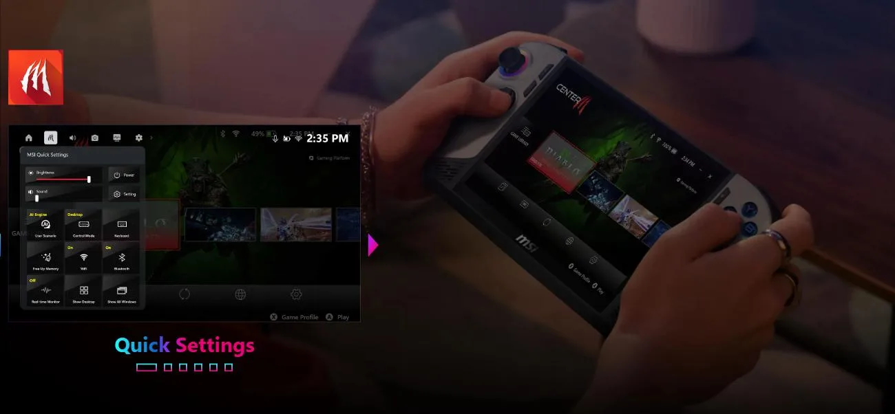 Máy chơi game cầm tay MSI Claw 8 AI+ (A2VM-079VN) 8