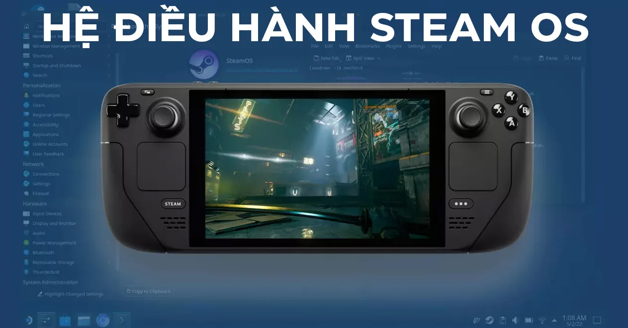 Máy chơi game cầm tay Steam Deck OLED 512GB 12