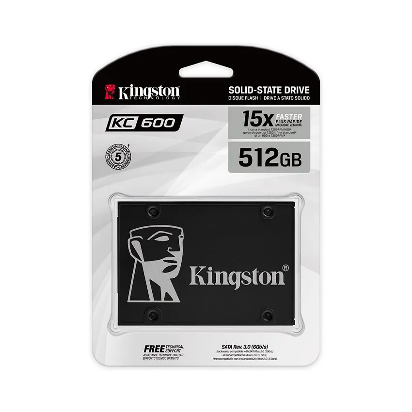 Ổ Cứng SSD KINGSTON SKC600 512GB 2.5 inch SATA III (Đọc 550MB/s – Ghi 520MB/s) – (SKC600/512GB)