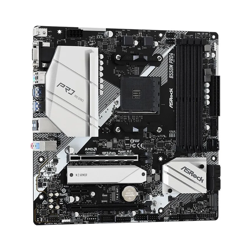 Mainboard ASROCK B550M PRO4 (AMD B550, Socket AM4, m-ATX, 4 khe RAM DDR4)