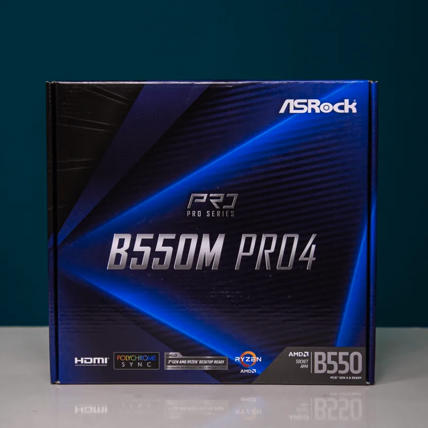 Mainboard ASROCK B550M PRO4 (AMD B550, Socket AM4, m-ATX, 4 khe RAM DDR4)