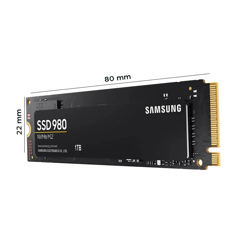 Ổ Cứng SSD Samsung 980 500GB – M.2 2280 PCIe Gen3 x4 (Đọc 3100MB/s – Ghi 2600MB/s) – (MZ-V8V500BW)