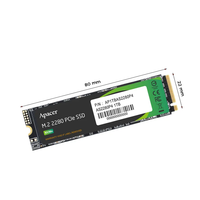 Ổ Cứng SSD APCER AS2280P4 256GB – M.2 2280 PCIe Gen3 x4 (Đọc 3000Mb/s – Ghi 2000Mb/s) – (AP256GAS2280P4-1)