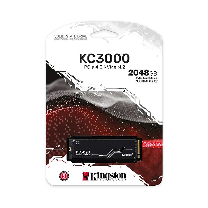 Ổ Cứng SSD KINGSTON KC3000 2048GB – M.2 2280 PCIe Gen4 x4 (Đọc 7000MB/s – Ghi 7000MB/s)-(SKC3000D/2048G)