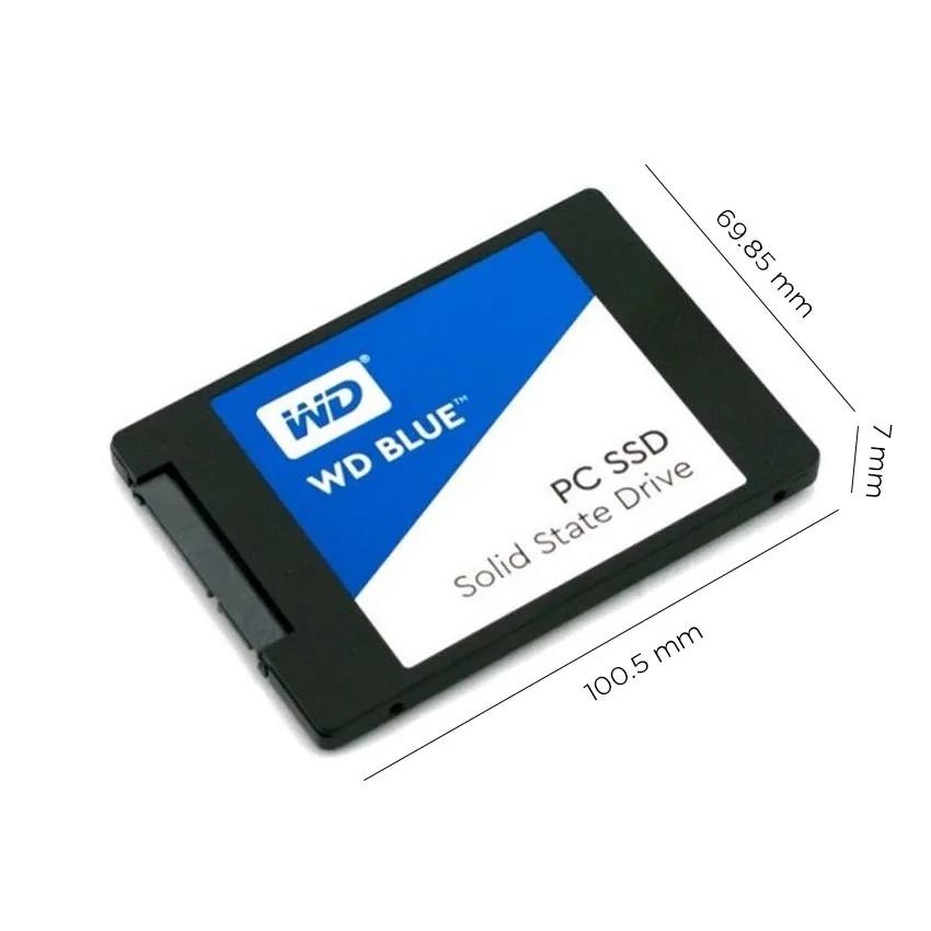 Ổ Cứng SSD WD Blue 500GB 2.5 inch SATA III (Đọc 560MB/s – Ghi 530MB/s) – (WDS500G3B0A)