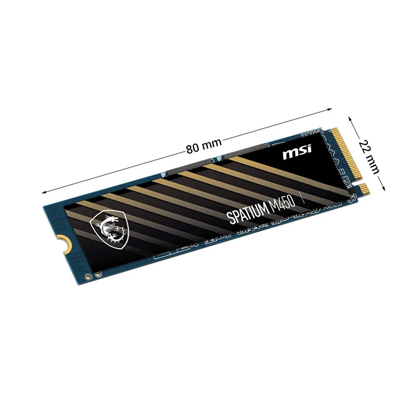 Ổ Cứng SSD MSI SPATIUM M450 500GB – M.2 2280 PCIe Gen4 x4 (Đọc 3600MB/s – Ghi 2300MB/s)