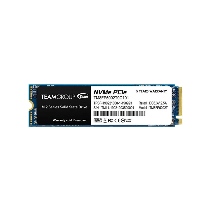Ổ Cứng SSD TeamGroup MP33 512GB – M.2 2280 PCIe Gen3 x4 (Đọc 1700MB/s – Ghi 1400MB/s) – (TM8FP6512G0C101)