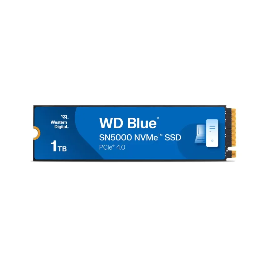 Ổ Cứng SSD WD SN5000 Blue 1TB – M.2 2280 PCIe Gen4 x4 (Đọc 5150MB/s – Ghi 4850MB/s) – (WDS100T4B0E)