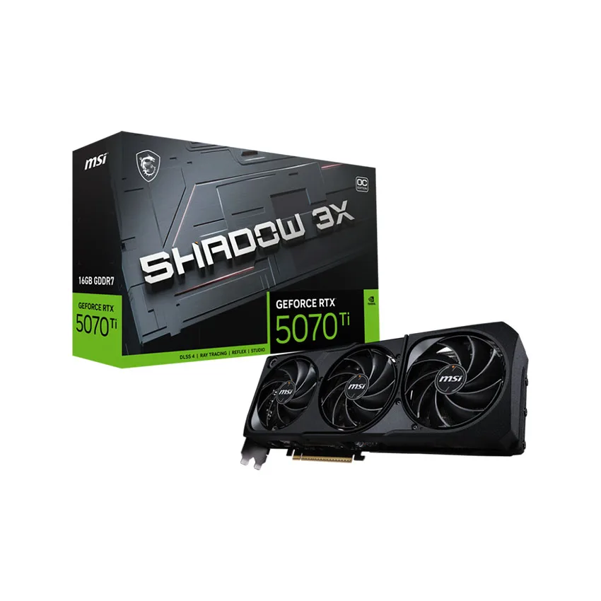 Card màn hình MSI RTX 5070 Ti 16G SHADOW 3X OC