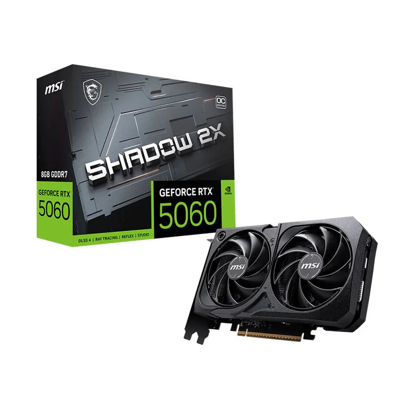 Card màn hình MSI RTX 5060 8G SHADOW OC 2X GDDR7