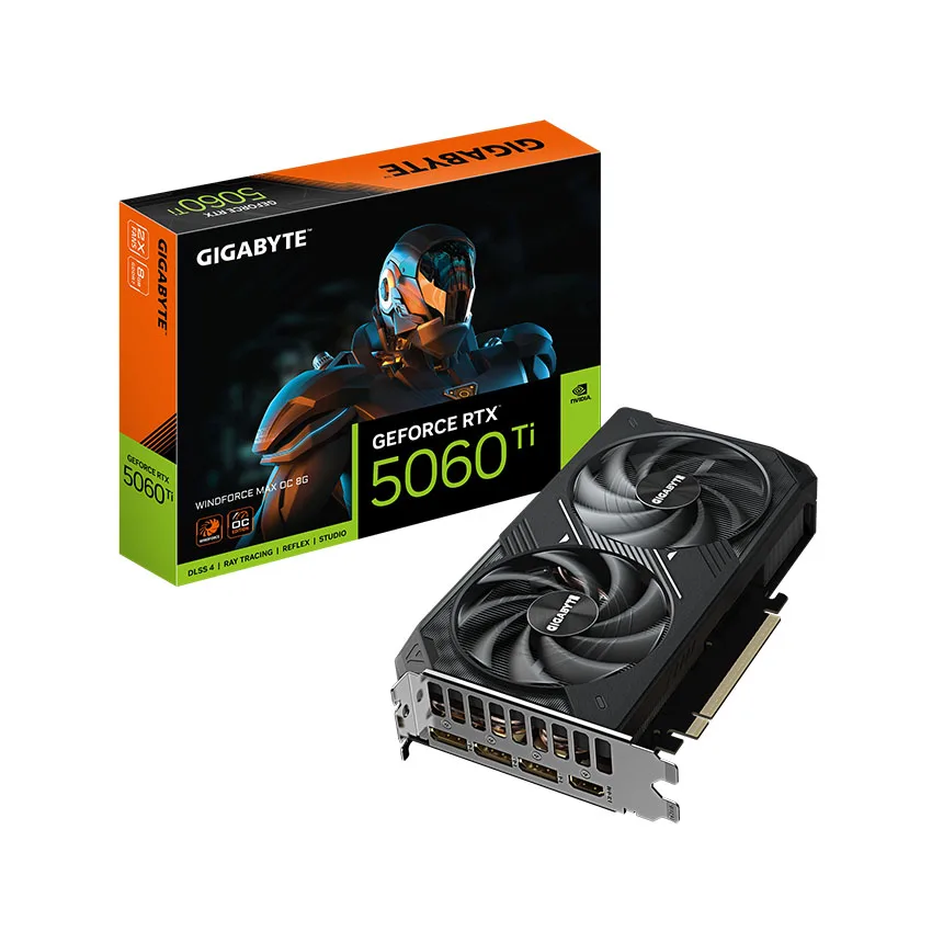 Card màn hình Gigabyte RTX 5060 Ti WINDFORCE MAX OC 8GB