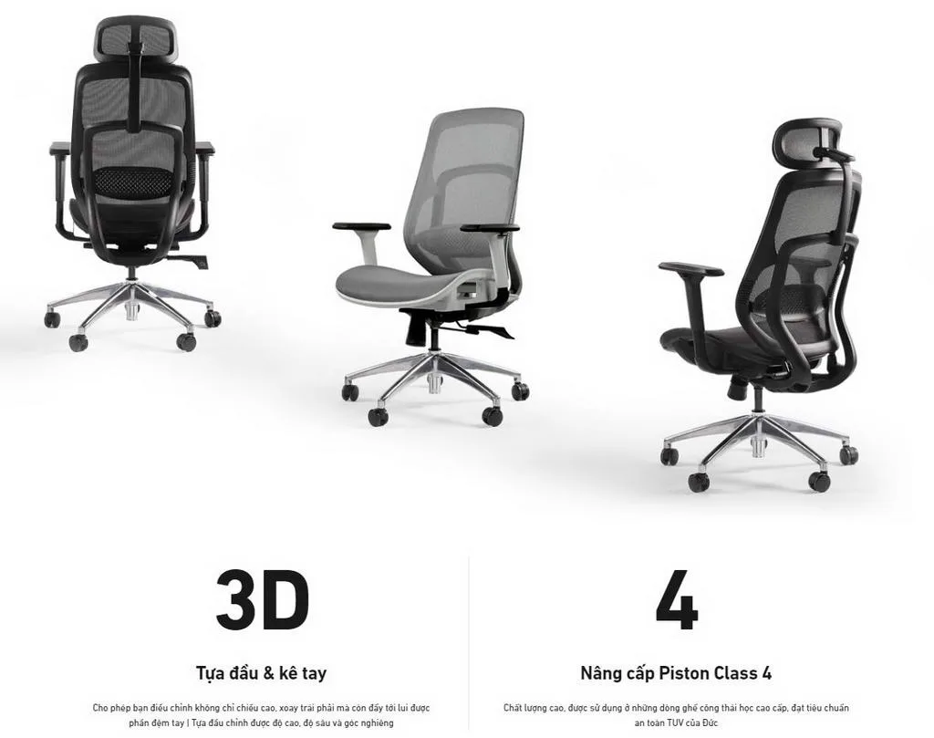 Ghế công thái học HyperWork Airy