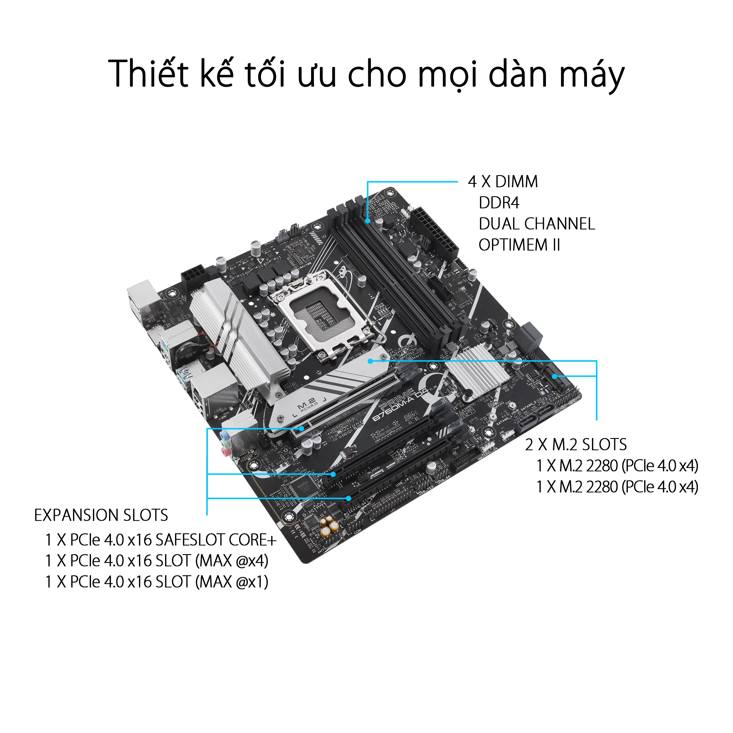 Mainboard ASUS PRIME B760M-A D4 