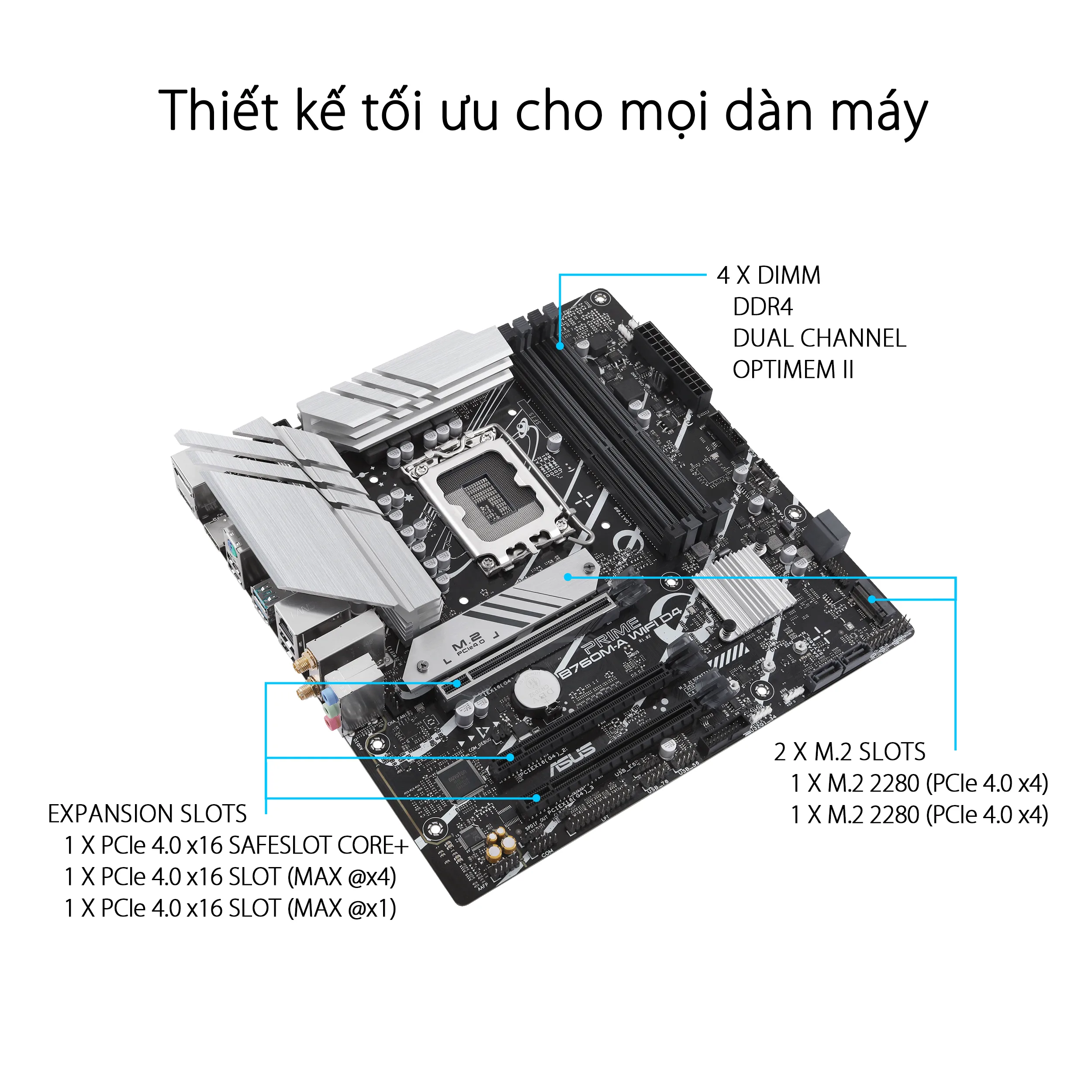 Mainboard ASUS PRIME B760M-A WIFI D4