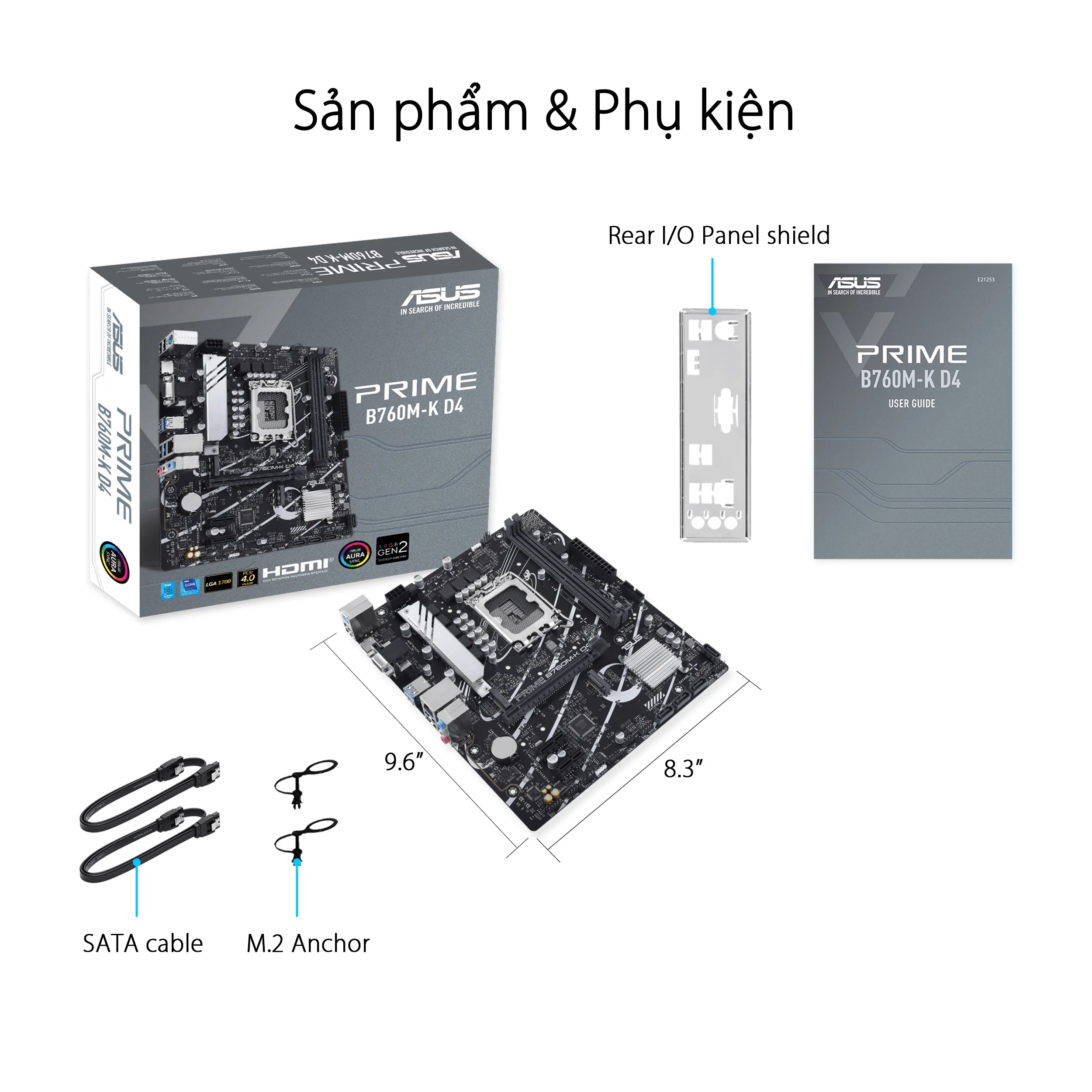 Mainboard ASUS PRIME B760M-K D4 - hacom 2