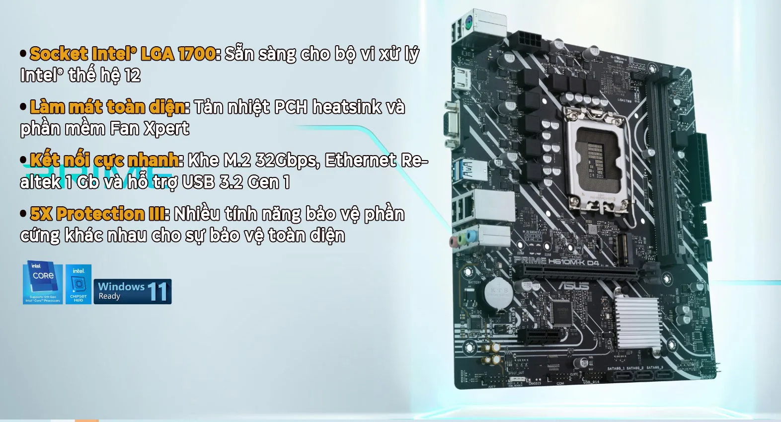 Mainboard Asus PRIME H610M-K D4 