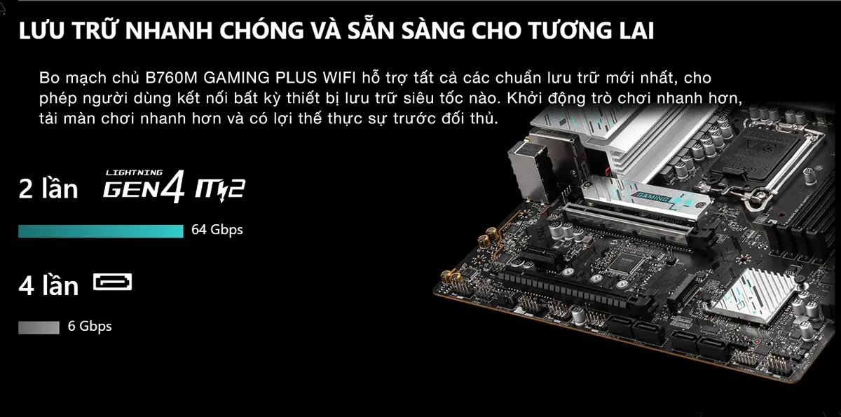 mainboard msi b760m gaming plus wifi hacom 3