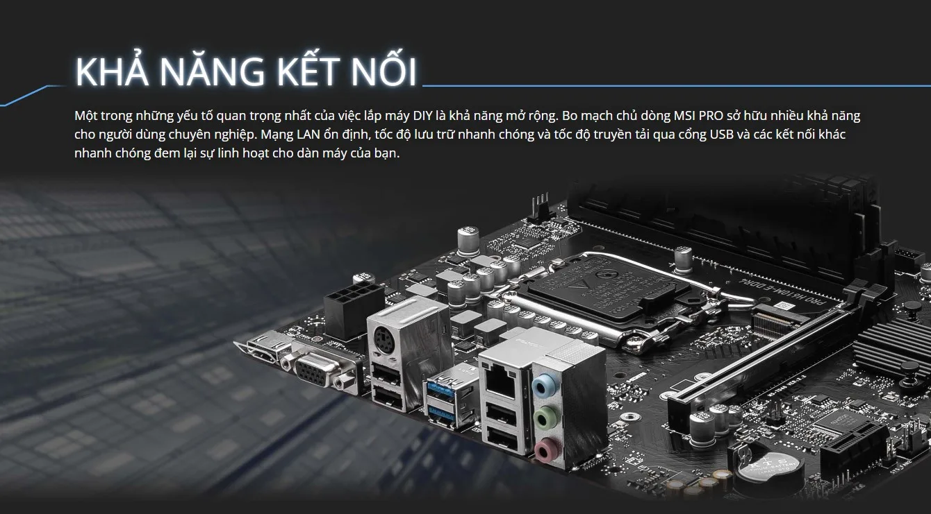 Mainboard MSI PRO H610M-E DDR4