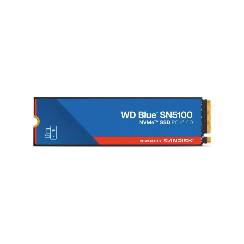Ổ Cứng SSD WD SN5100 Blue 1TB – M.2 2280 PCIe Gen4 x4 (Đọc 7100MB/s – Ghi 6700MB/s) – (WDS100T5B0E)